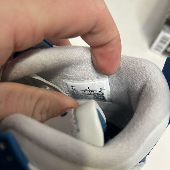 Nike Shoes Air Jordan 4 Retro GS “Military/Industrial Blue” 2024 - Picture 6 of 6